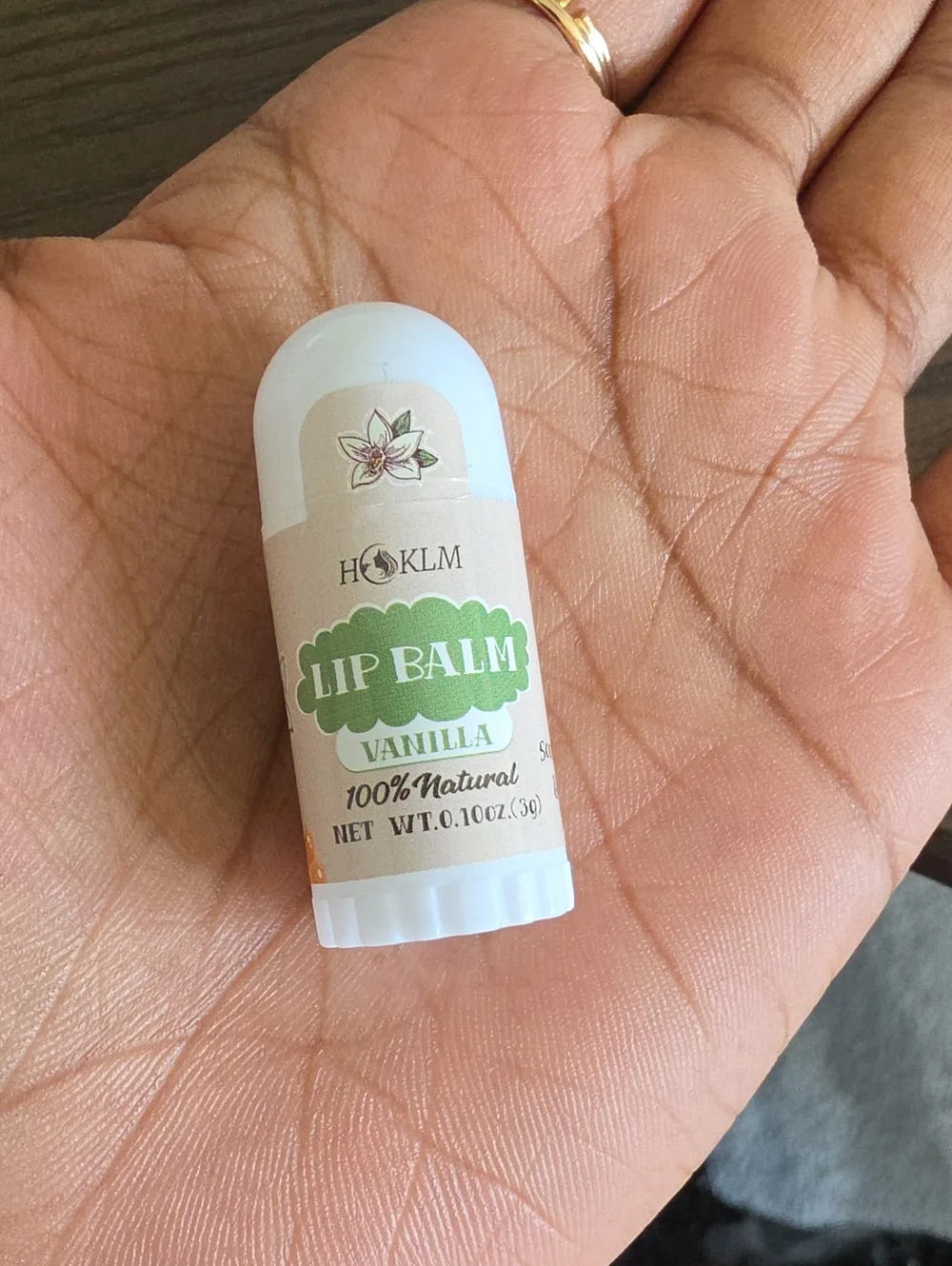 Hoklm Vanilla Lip Balm — Natural Moisturizing (White)